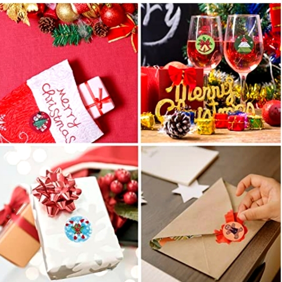 🌈🟩XMAS STICKERS 200~ASSORTED HOLIDAY - Picture 3 of 4